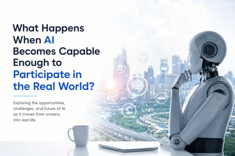 AI robot representing the future of artificial intelligence in the real world