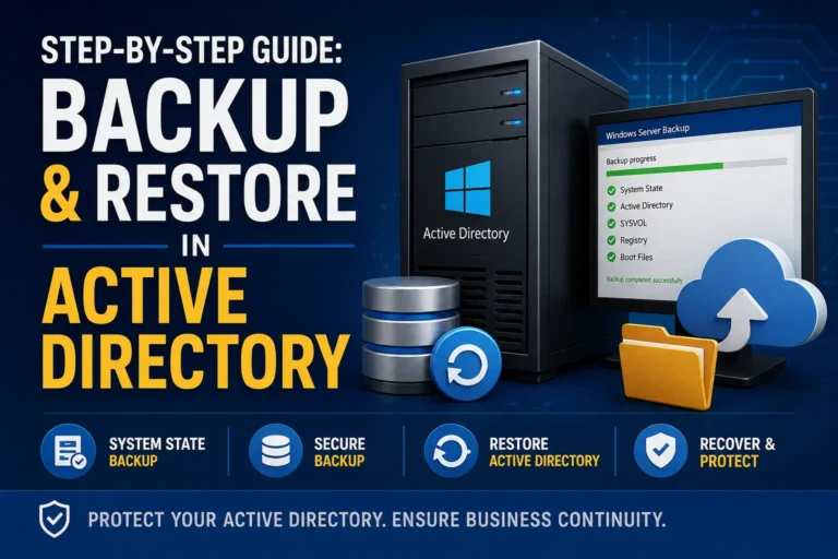 Step-by-step guide to backup and restore Active Directory