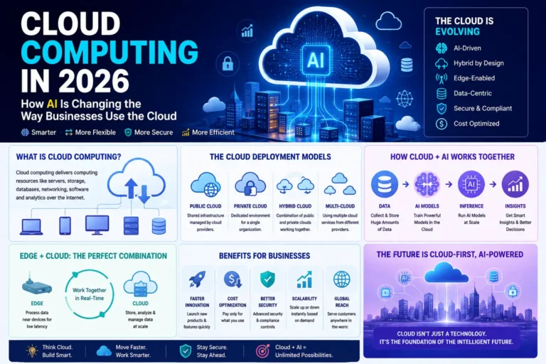 Cloud computing in 2026 with AI hybrid cloud and edge infrastructure