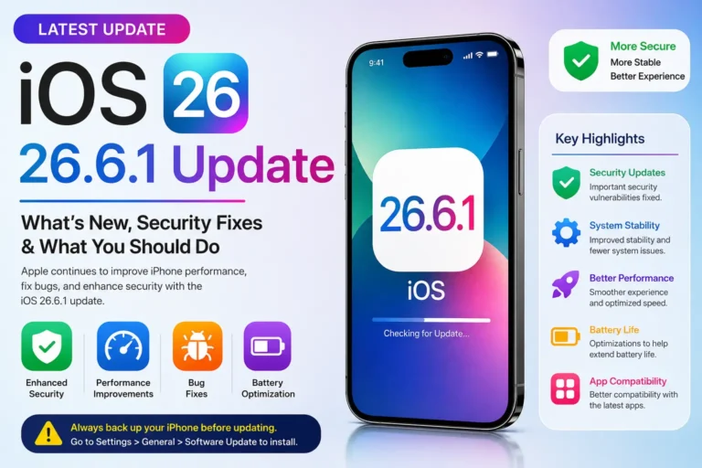 iOS 26.6.1 update and iPhone software security